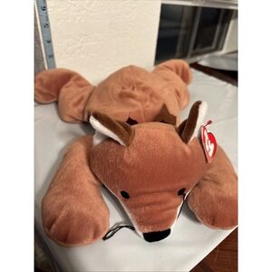1997‎ Ty Pillow Pal Buddy "Foxy" Brown Fox 13" Plush Toy Animal